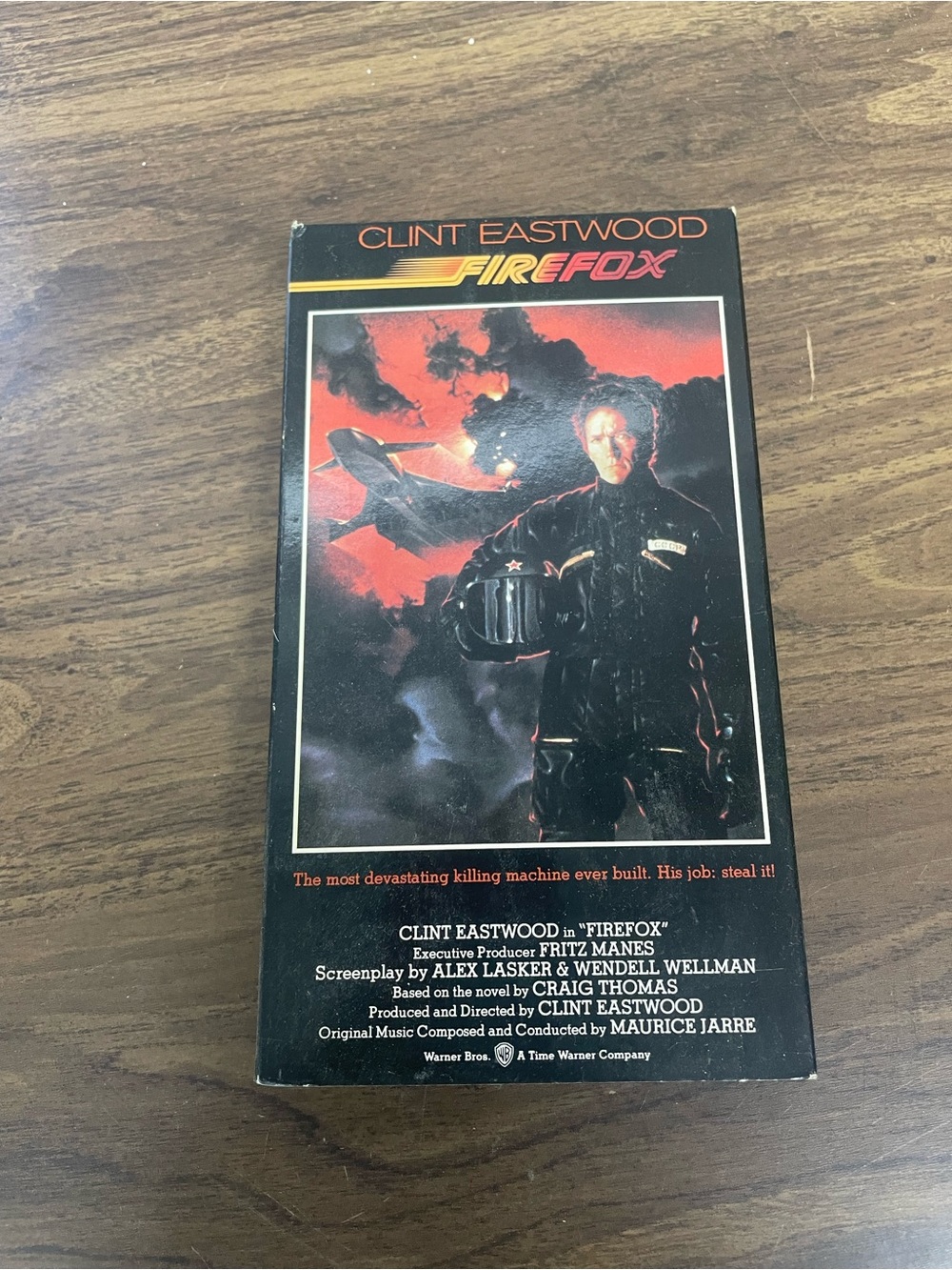 Vintage 1982 Firefox VHS Clint Eastwood Warner Bros‎ Classic Movie